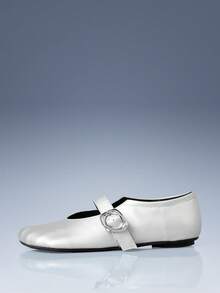CUCCOO GRLICON Women's Flat Bottom Five Fingers Fashion Commuter Office Style - Silver - View 6