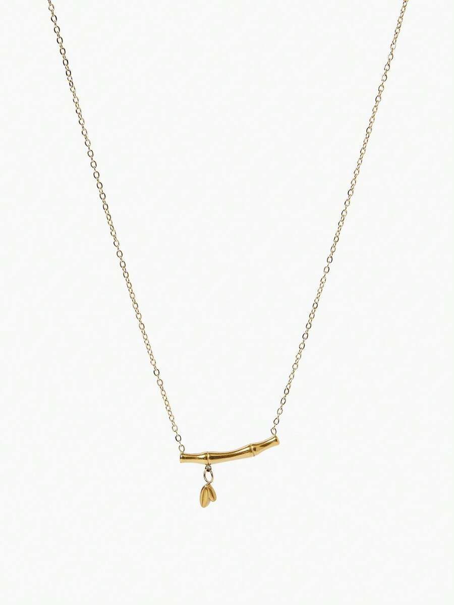 Vandermere New Gold-Colored Luxury Niche Design High-End Style Bamboo Knot Bamboo Step-Up Necklace For Women, 18K - Multicolor - View 1