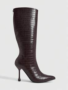 Daringsoles 經典西式女款靴子，適合秋冬日常與節慶場合 - 咖啡棕 - 查看 2