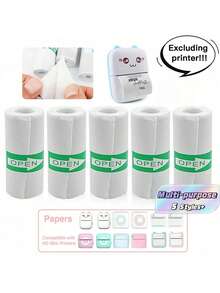 Self-Adhesive Printing Paper, Portable Wireless Thermal Printer Stickers, Suitable For Mini Printer Paper And Most Instant Printing Cameras Back To School - 57*25mm - View 1