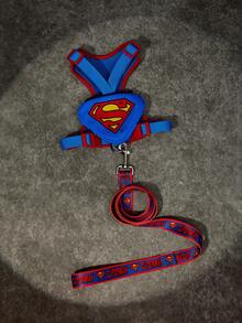 SUPERMAN X PETSIN Pet Collar, Leash And Harness Set, Ideal Choice For Pet Lovers - Blue - View 4