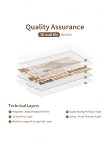 5/10/20PCS Stiker Dinding Gel 3D untuk Dapur, Anti Minyak, Pelindung Percikan, Renovasi Kamar Mandi, Stiker Ubin, Perekat Mandiri, Kupas dan Tempel, Tahan Air, Dekorasi Rumah - cokelat - View 9