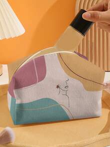 ROMWE 1pc Figure Graphic Square Makeup Bag - Multicolor - View 2