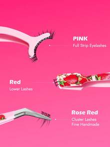 Strawberry Shortcake X SHEIN Print Lash Applicator & Tweezers Set, Sold Individually Or As A Kit, Easy To Use For False Eyelashes Application - Multicolor - View 3