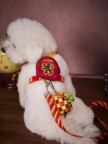 HARRY POTTER X PETSIN 印花貓狗背心寵物牽繩、便攜拾便袋 - 紅棕 - 查看 2