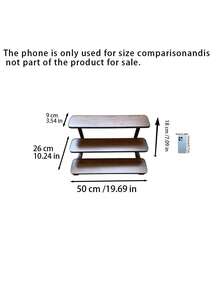 Tea Table Shelf Tea Room Table Cup Storage Rack New Chinese Small Tea Table Tea Set Display Rack - Walnut - View 3
