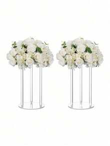 1PC Acrylic Transparent Flower Stand For Wedding Party Stage Tabletop Aisle Decoration Display - Clear - View 5