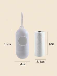 SHEIN 1box+45pcs Bag / 1box+90pcs Bag /150pcs Bag Baby Stroller Portable Trash Bag Storage Box And Portable Plastic Bags - White - View 9