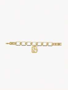 Opalesca A Stylish Gold Chunky-Chain Bracelet Featuring A Pendant-Style Watch Head; It Offers A Unique Distinctive Look Suitable For Daily Personalized Styling - Gold - View 11