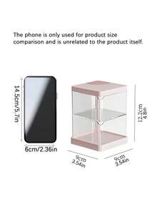 Rotatable Multi-Layer Dust-Proof Makeup Sponge Holder, Luxury Desktop Storage Rack For & Makeup Brushes - Multicolor - View 3
