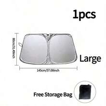 Portable Car Sunshade, Upgraded Thickened Uv Protection. One-Piece Windshield Sunshade, Easy Installation, Foldable Storage. Efficient Heat Insulation And Uv Protection, Effectively Blocks Strong Light And Ultraviolet Rays. - A - View 19