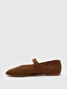 CUCCOO BIZCHIC Women's Flat-Soled Shoes Commuting Casual Walking Simple Breathable Comfortable Buckle Fall Shoes - Dark brown - View 7