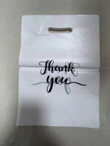 100PCS Gift Packaging Bags "Thank You" Wedding Favor Bags Birthday Party Gift Bags Jewelry Cosmetics Pouches, Reusable Tote Bags - multicolor - View 7