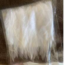 100 件天然鸡毛 4-6 英寸漂亮公鸡羽毛 可用于珠宝制作工艺品配件 嘉年华装饰真羽毛 - 彩色 - 查看 5