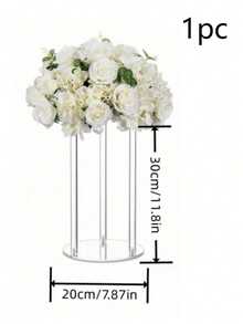 1PC Acrylic Transparent Flower Stand For Wedding Party Stage Tabletop Aisle Decoration Display - Clear - View 12