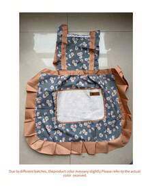 1pc Women's Kitchen Apron, Easy To Wipe, Fashionable Princess Style Cooking Apron, Floral Pattern Bib Apron, Oil & Stain Resistant Princess Dress Style - Multicolor - View 12