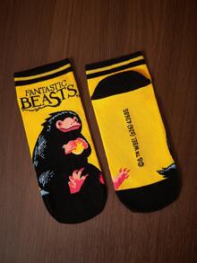 Fantastic Beasts X SHEIN Fantastic Animal Women's Socks 2 Pack - color mixing - View 6