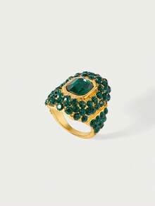 Glisma European And American Gorgeous Exquisite Luxury Medieval Jewelry - Green - View 9