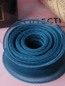 10Yards Sheer Chiffon Ribbon Organza Satin Ribbons For Gift Wrapping Decoration Christmas Wedding Birthday Party Bouquets Wreath Sewing Supplies - Fishtail yarn multicolor - View 21