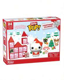 Hallo Kitty Funko Pop Advent Calendar 2026 Bitty Pop 1 Set 24-Piece Mini Character Figure Collection With Buildable Castle, Sanrios Tiny Mystery Boxes, Winter Accessories, Funko Pops Countdown Calendar, Halloween Christmas 2026 Gift 24 Days Surprises - Multicolor - View 14