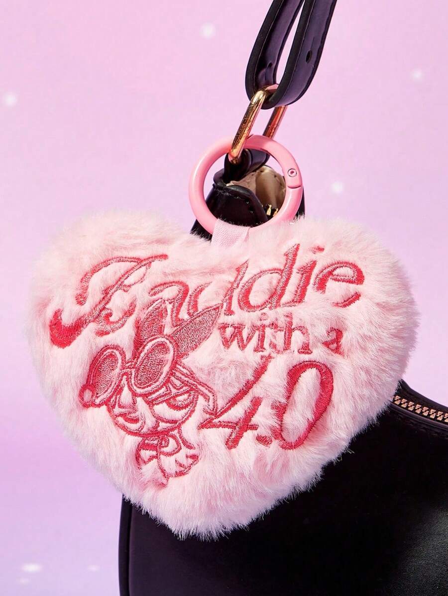 THE POWERPUFF GIRLS X Joivida 1pc Adorable Mini Pouch, Great For Holding Coins & Lipstick - Pink - View 1