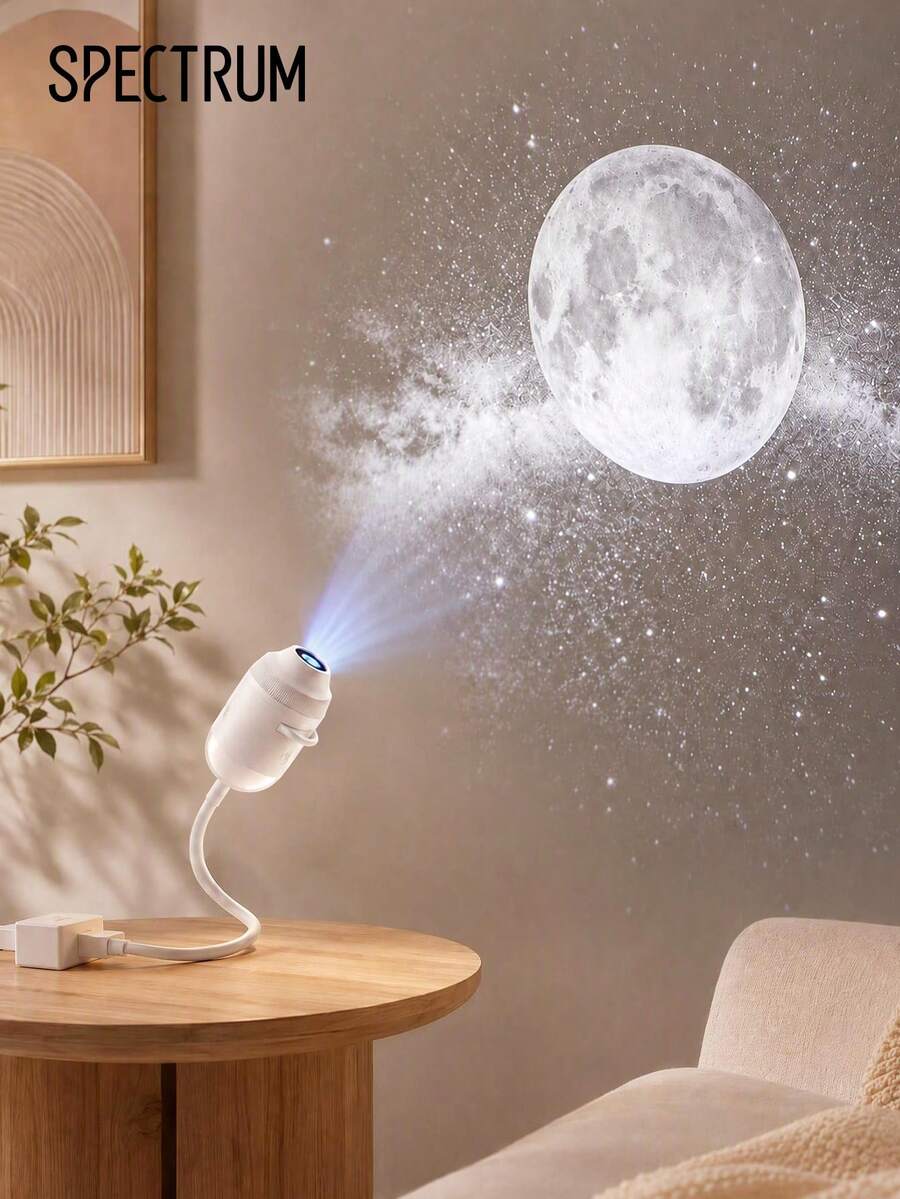 1pc USB Starry Night Projector Lamp, Portable Flexible Projection Night Light With 3 Pattern Slides, Indoor Atmosphere Decor Light For Bedroom, Party, Home Decor, Ideal Gift For Friends, Family, Birthday - multicolor - View 1