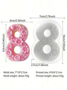 1 Piece Silicone Number Cake Mold, For Birthday Wedding Party Decoration, Suitable For Candles, Epoxy Resin, Soap, Plaster Diy Crafts, Anniversary, Mother'S Day, Birthday Party - A - View 21