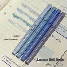 The 4/8/12 Pcs Double-Headed Highlighter Set Does Not Bleed Ink And Has No Burrs. It Is An Ideal Easter Gift For Diaries, Class Notes, Highlighting Key Points, School And Office Supplies, Back To School - Multicolor - View 8