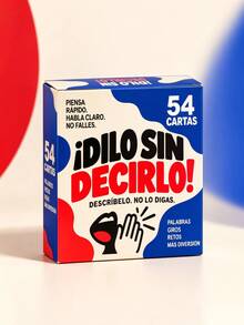 POKOJA LAND Say It Without Saying It! Spanish Card Game, 54 Cards Party Word Guessing Game, For Family & Friends Gathering, Funny Board Game Gift - Multicolor - View 9