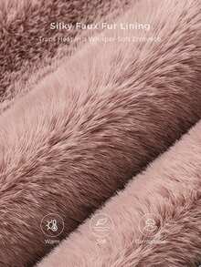 Opalesca Vintage Faux Fur Scarf Women Winter Warm Bow Decorated Neck Wrap Fashion Shawl - Khaki - View 2