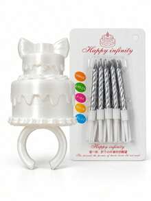 Joivida Wearable Ring Candle, Creative Birthday Party Prop & Finger Candle Holder For Cake Celebration, Photo Booth, Party Games, Birthday Events, Celebration Decor, Surprise Moments, Holiday Parties & Novelty Gift - multicolor - View 14