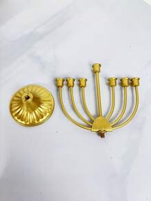 European Vintage Candlestick Holiday Decoration Multi-Head Candle Holder Gold Iron Art 9-Head Candelabra - gold - View 10