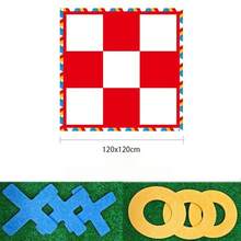 1 set/7 buah Permainan Tic Tac Toe Raksasa, Termasuk Papan Permainan dan 6 buah Keping Permainan, Tantangan Interaktif untuk Banyak Pemain, Cocok untuk Membangun Tim, Kerja Sama dan Kesenangan, Pertemuan Keluarga, Aktivitas Luar Ruangan, Hiburan Pantai - MultiWarna - View 5
