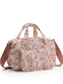 SHEIN 1pc Spacious Mom HandBag With Multiple Compartments, Convenient & Fashionable For Mother And Child - Multicolor - View 17