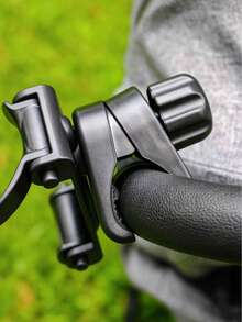 SHEIN A Baby Stroller, Cup Holder, Three-In-One Foldable Stroller, Universal Bottle, Cup Holder, Kettle Holder, Mobile Phone Holder, Baby Walking Artifact. - Black - View 10