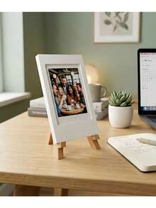 1-3pcs White Mini Instant Photo Frames, Easel-Style Photo Display Stand, Reusable Desktop Photo Decor, Suitable For Various Occasions, Ideal Gift For Friends And Family, Perfect For Birthday, Anniversary And Holidayv - A - View 10