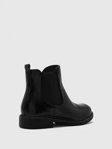 CUCCOO BIZCHIC Ladies Comfortable Black Autumn And Winter Flat-Bottomed Fashion Boots - Black - View 4