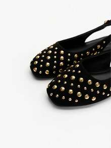 Alvarani New Women's Premium Fashion Comfortable Glitter Flat Sandals Mules, Cute For Everyday Wear, Holiday Spring And Summer - Black - View 3