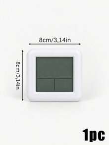 1pc Modern Minimalist Cube Digital Alarm Clock, Soft Backlight, AA Battery Operated (Batteries Not Included), Snooze & Calendar Display, Cute Desk Clock For Bedroom Home Decor - multicolor - View 10