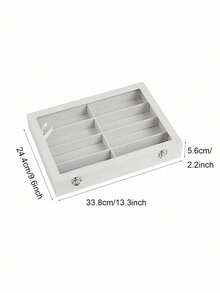 8 Grid Velvet Sunglass Storage Case Eyeglass Display Box Universal Fit For All Glasses Home Organizer - Multicolor - View 15