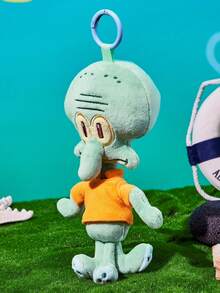 SpongeBob SquarePants | Joivida 聯名 3D 毛絨吊飾鑰匙圈，可愛立體造型，可掛在包包、書包等，適合所有年齡層 - 綠色 - 查看 1