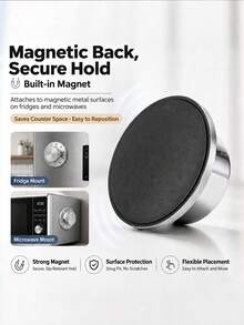 Magnetic Kitchen Timer, Stainless Steel Mechanical 60-Minute Countdown Timer, Cooking Timer With Loud Alarm And Easy To Rotate Dial, Suitable For Magnetic Timers In Kitchen, Baking, Classroom And Refrigerator. - Multicolor - View 8