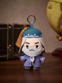 HARRY POTTER X POKOJA LAND 聯名 3D 毛絨吊飾鑰匙圈，可愛立體造型，經典設計，可掛在包包、鑰匙圈、書包等，適合青少年與成人等所有年齡層 - 紫色 - 查看 1