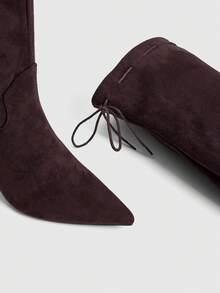 Daringsoles Women's Autumn/Winter Slimming High-Heel Tall Boots - Chocolate Brown - View 5