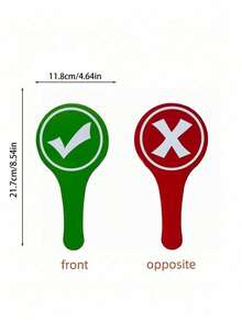 MINKOJA 1 st/4 st/8 st dubbelsidiga handhållna svarskort – "Rätt" och "Fel"-skyltar, handhållna röstningspaddlar, svarspaddlar för interaktiv undervisning i klassrummet, familjespel, interaktiva läraktiviteter, teambuilding och röstning, skolstartpresent - flerfärgad - Visa 10