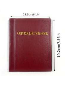 1英鎊小硬幣錢幣相冊，硬幣收藏書夾，大容量皮革封面附金箔壓印，適合收藏家，美金硬幣、便士、10美分、小徽章、紀念幣收納整理盒 30mm，返校季 - 彩色 - 查看 4