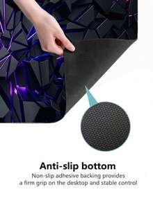 1 Pc Waterproof Non Slip Rubber Base Large Mouse Pad 4 Sizes Available High Definition 3D Print Fade Resistant For Gaming E Sports Office Student Desk Decor Gift - View 6