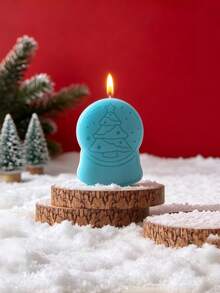 Christmas Hanging Tag Aromatherapy Plaster Silicone Mold – DIY Christmas Tree Crystal Ball Candle Resin Casting Mould For Home Decor, Handmade Gift - multicolor - View 5