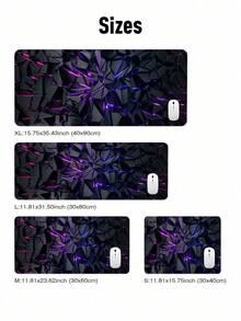 1 Pc Waterproof Non Slip Rubber Base Large Mouse Pad 4 Sizes Available High Definition 3D Print Fade Resistant For Gaming E Sports Office Student Desk Decor Gift - View 5