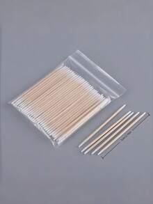 Mini Cotton Swabs Pointed Micro Applicator Disposable Double Headed For Makeup Mascara Removal Tattoo Cleaning Nails Personal Care Portable Soft Use - Multicolor - View 3